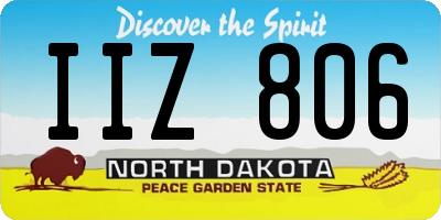 ND license plate IIZ806