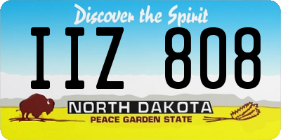 ND license plate IIZ808