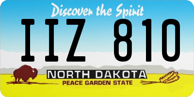ND license plate IIZ810