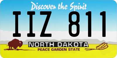 ND license plate IIZ811