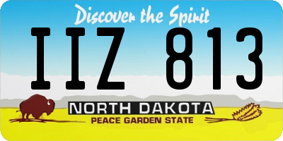 ND license plate IIZ813