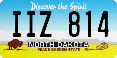 ND license plate IIZ814
