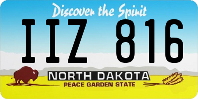 ND license plate IIZ816