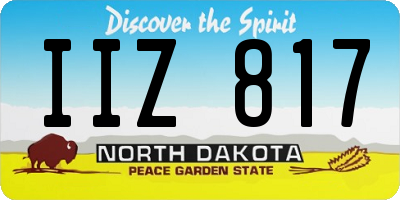 ND license plate IIZ817