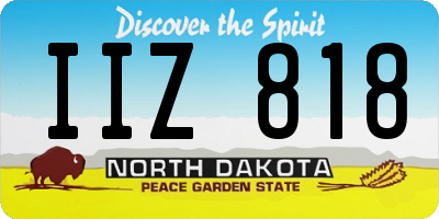 ND license plate IIZ818