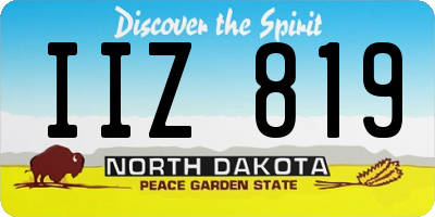 ND license plate IIZ819