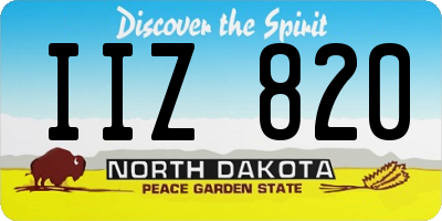 ND license plate IIZ820