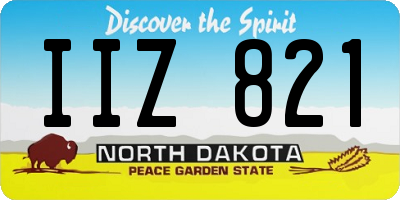 ND license plate IIZ821