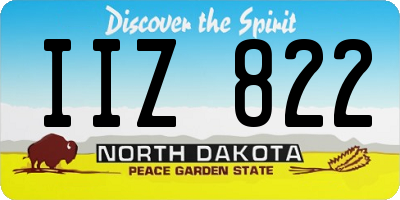 ND license plate IIZ822