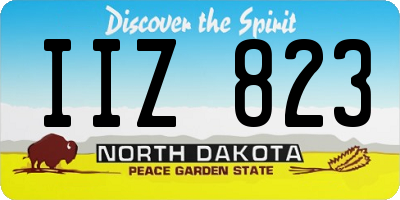 ND license plate IIZ823