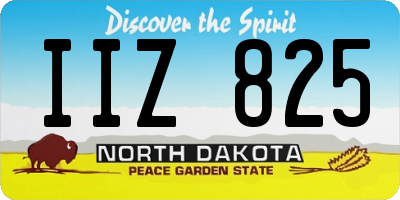 ND license plate IIZ825