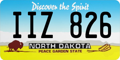 ND license plate IIZ826