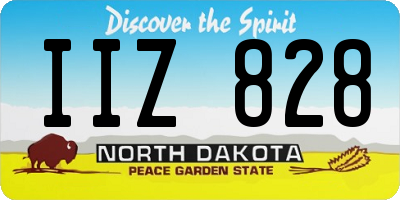 ND license plate IIZ828