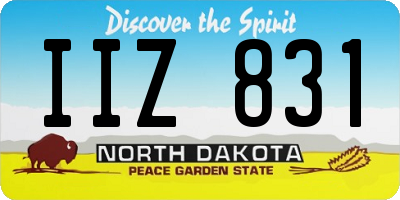 ND license plate IIZ831