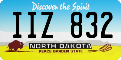 ND license plate IIZ832