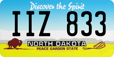 ND license plate IIZ833