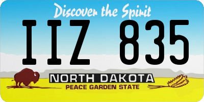 ND license plate IIZ835