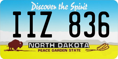 ND license plate IIZ836