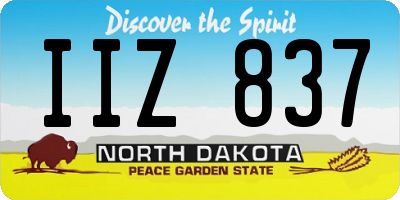 ND license plate IIZ837