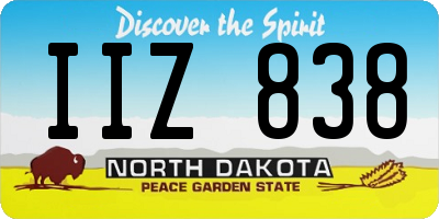 ND license plate IIZ838
