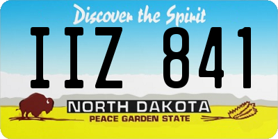 ND license plate IIZ841