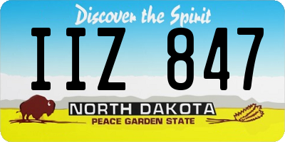 ND license plate IIZ847