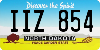 ND license plate IIZ854