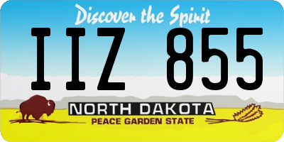 ND license plate IIZ855