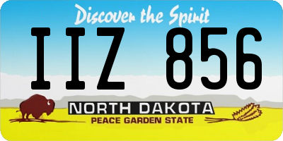 ND license plate IIZ856