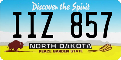 ND license plate IIZ857