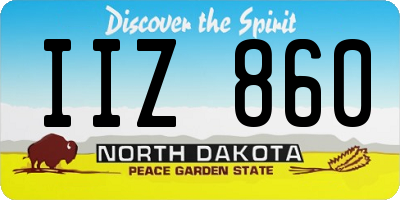 ND license plate IIZ860