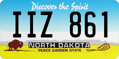 ND license plate IIZ861