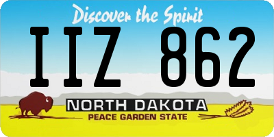 ND license plate IIZ862