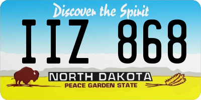 ND license plate IIZ868