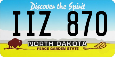 ND license plate IIZ870