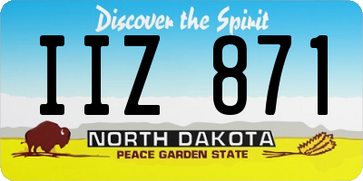 ND license plate IIZ871