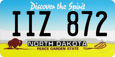 ND license plate IIZ872