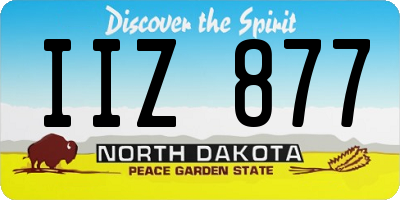 ND license plate IIZ877