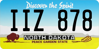ND license plate IIZ878