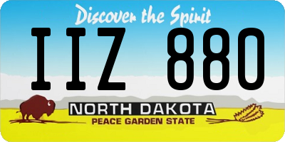 ND license plate IIZ880