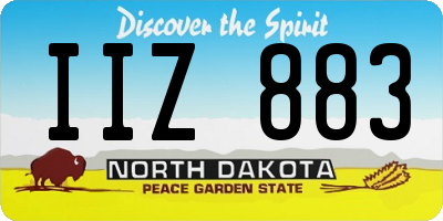 ND license plate IIZ883