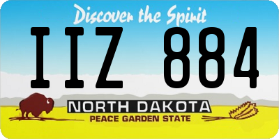 ND license plate IIZ884