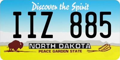 ND license plate IIZ885