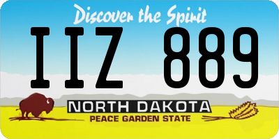 ND license plate IIZ889