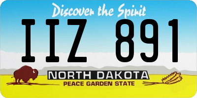 ND license plate IIZ891
