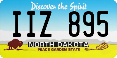 ND license plate IIZ895