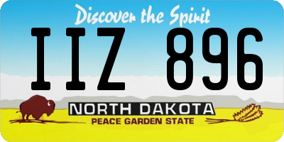 ND license plate IIZ896