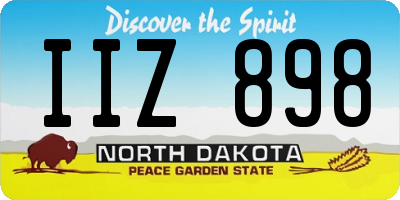 ND license plate IIZ898