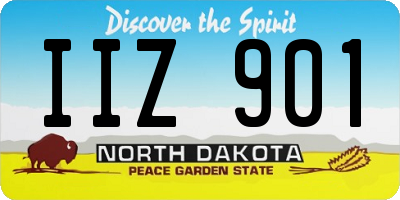ND license plate IIZ901