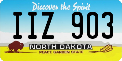 ND license plate IIZ903